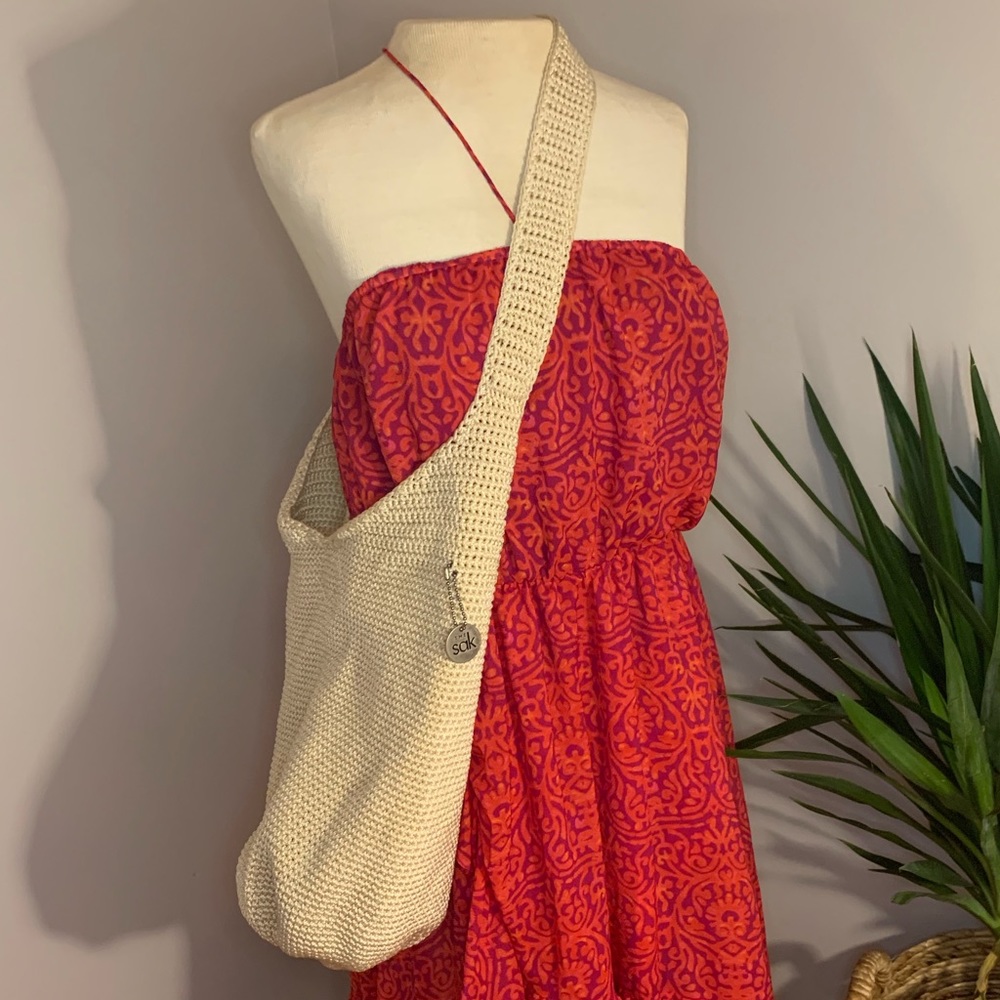 The Sak Original Knit Crochet Messenger Bag